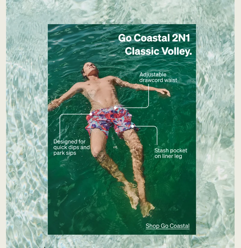 Go Coastal 2N1 Classic Volley.