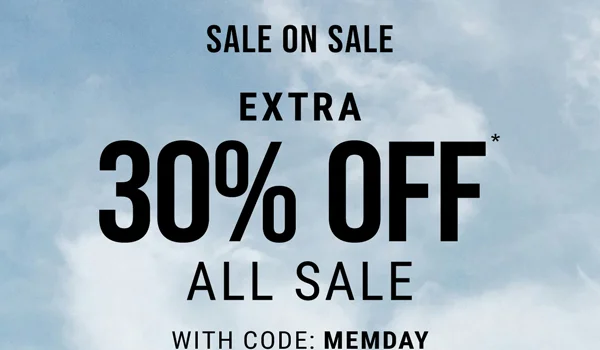 Sale on Sale Extra 30% Off* All Sale With Code: discount code