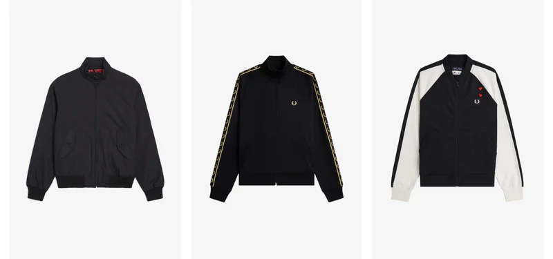 A collection of menswear jackets