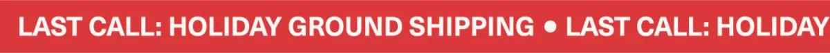 Last call for holiday ground shipping