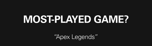 MOST-PLAYED GAME? “Apex Legends”