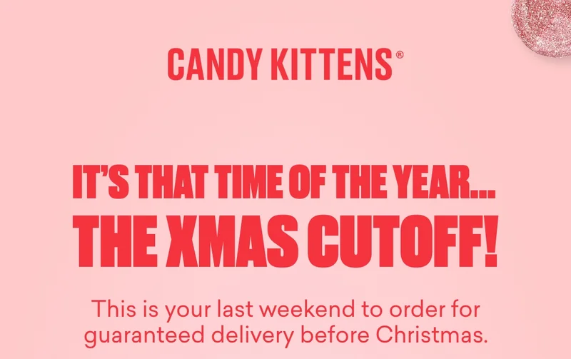 Xmas Cutoff