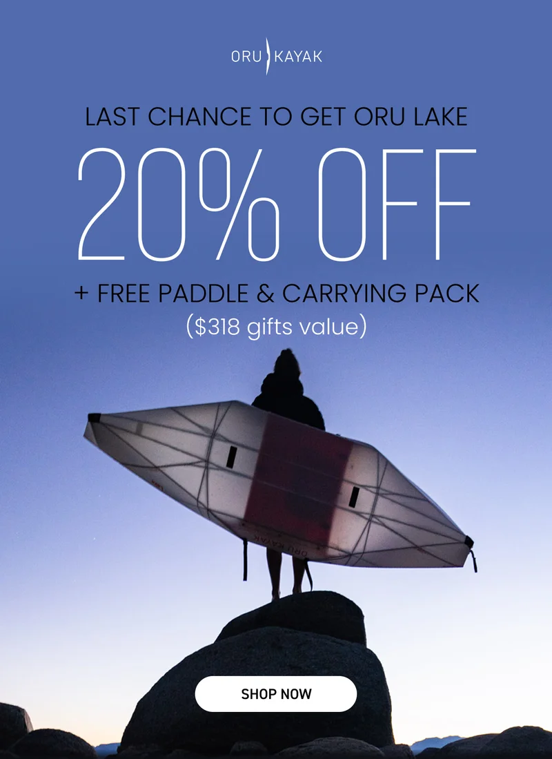 Get a FREE Pack + Paddle ($318 value) with any kayak purchase Get a FREE Pack + Paddle ($318 value) with any kayak purchase