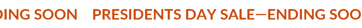 PRESIDENTS DAY SALE–ENDING SOON