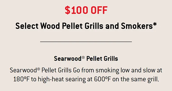 $100 OFF Weber Wood Pellet Grills