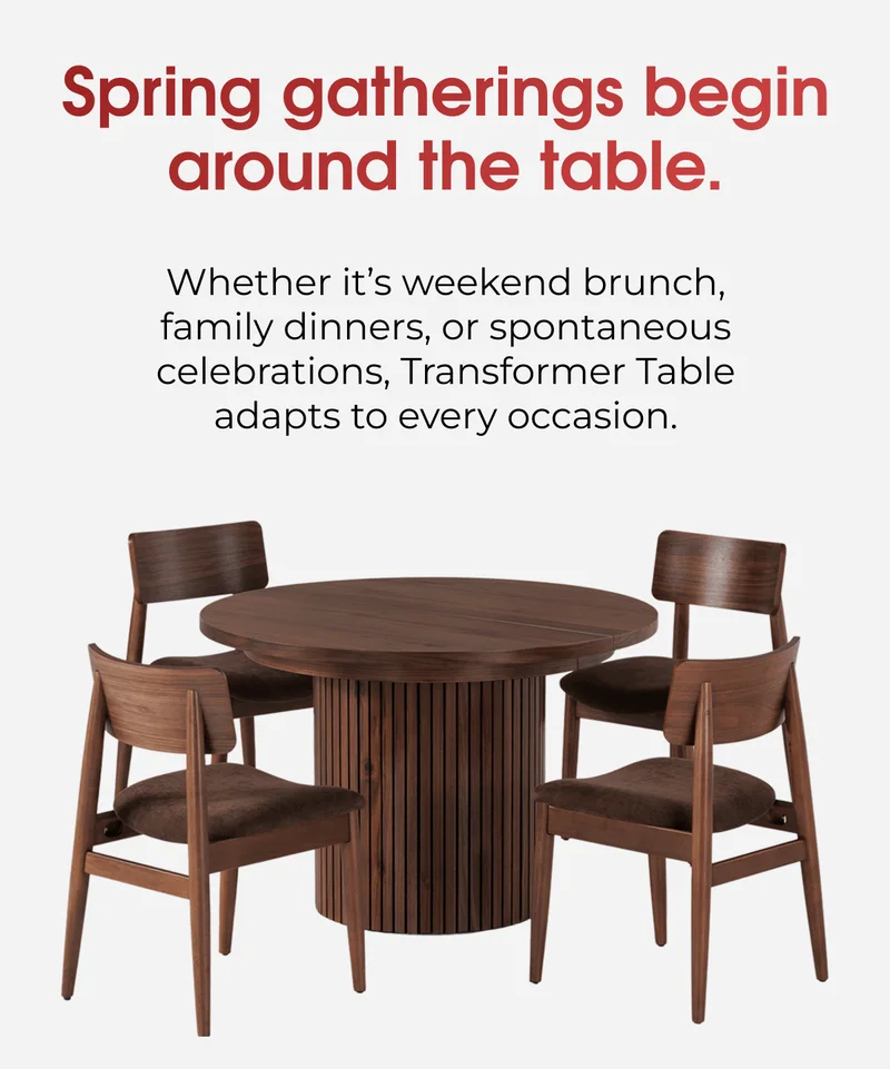 Spring gatherings begin around the table.