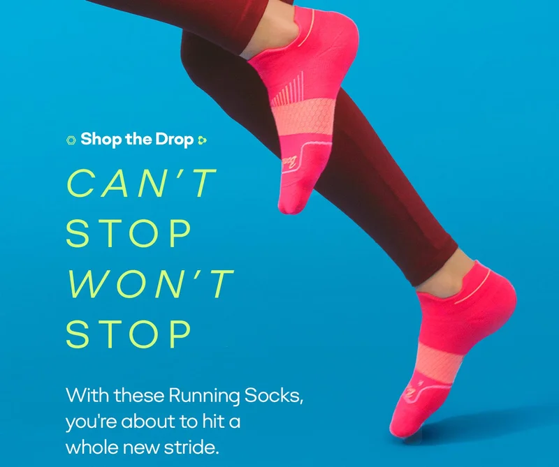 Shop the Drop | CAN'T STOP WON'T STOP | With these Running Socks, you're about to hit a whole new stride.