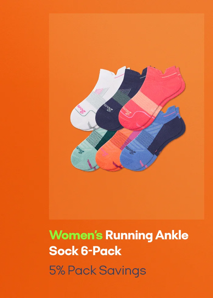 Women's Running Ankle Sock 6-Pack | 5% Pack Savings