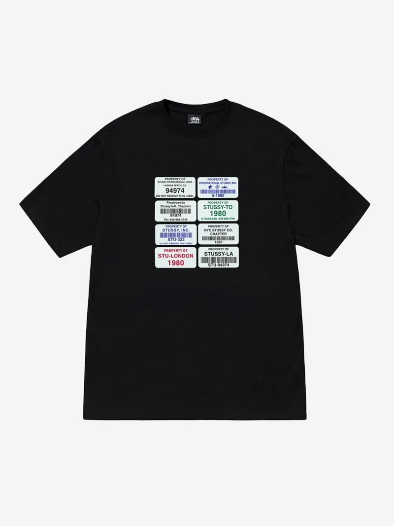 Image of Stussy Codes Tee - Black
