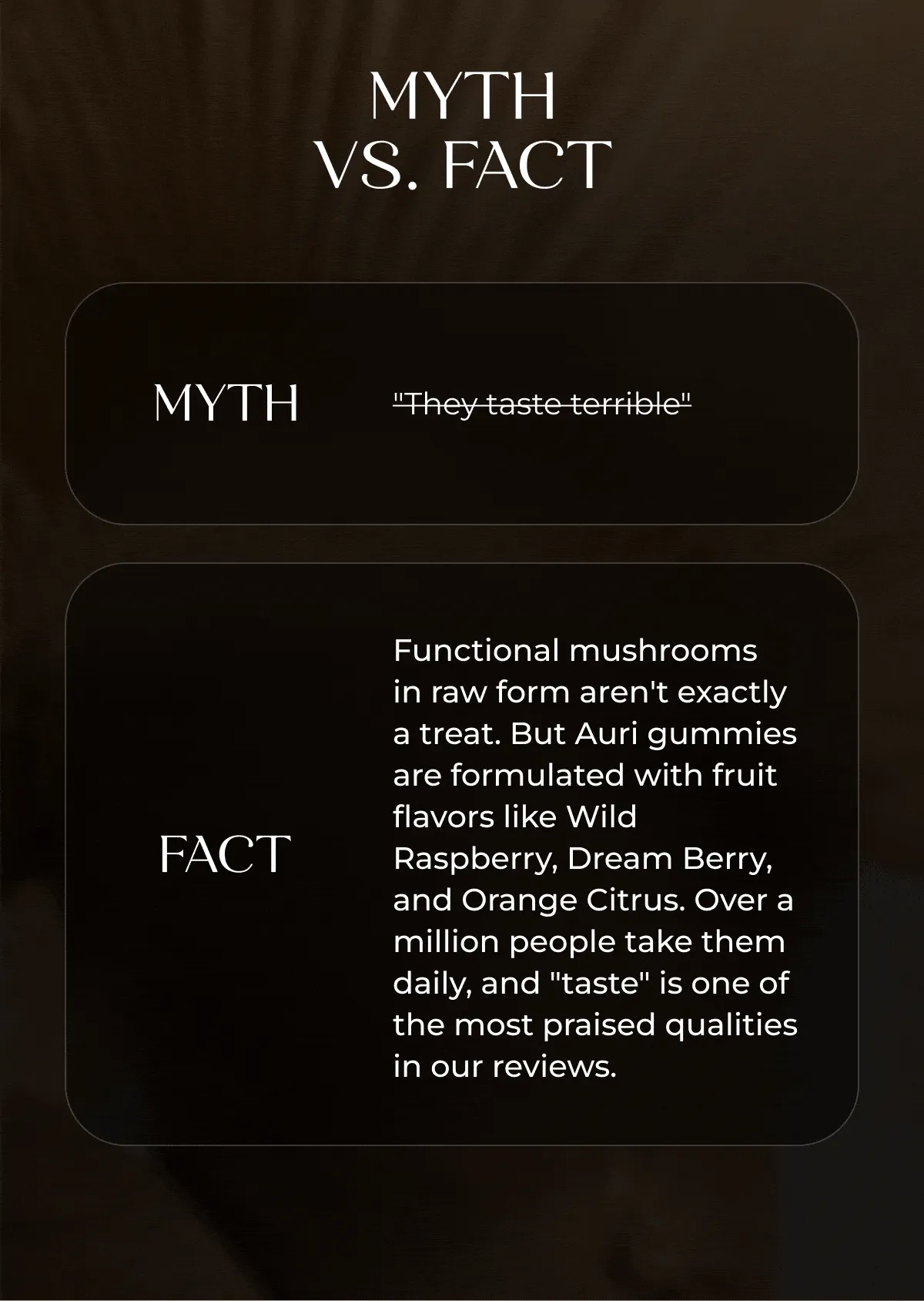 MYTH VS. FACT