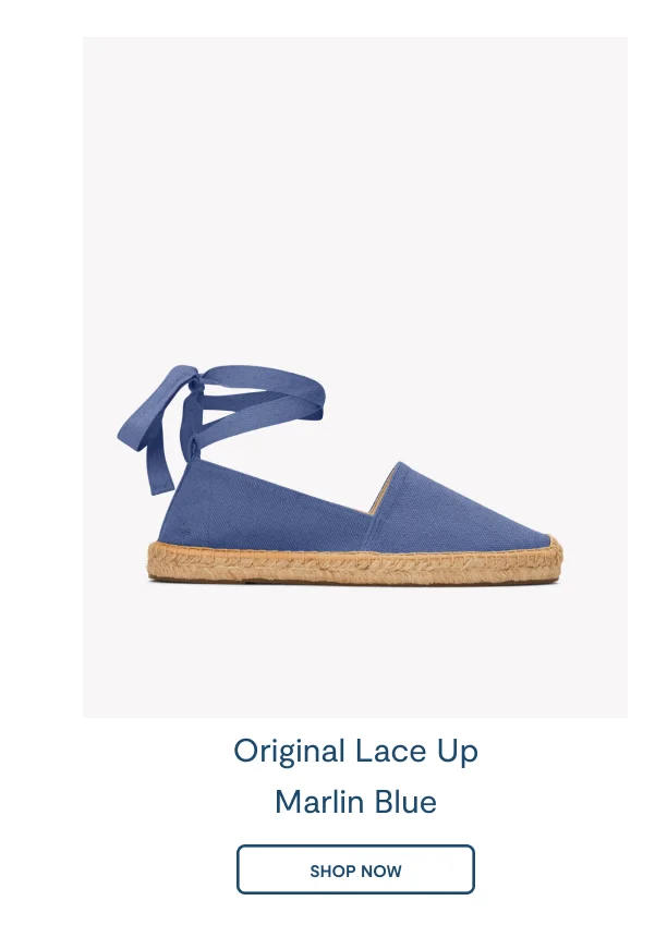 The Original Lace Up Espadrille Marlin Blue