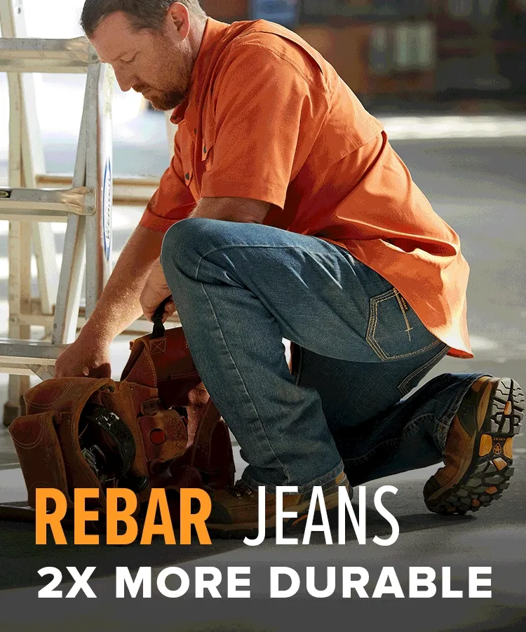 REBAR JEANS. 2X MORE DURABLE.