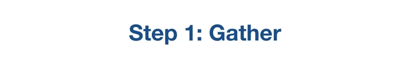 Step 1: Gather