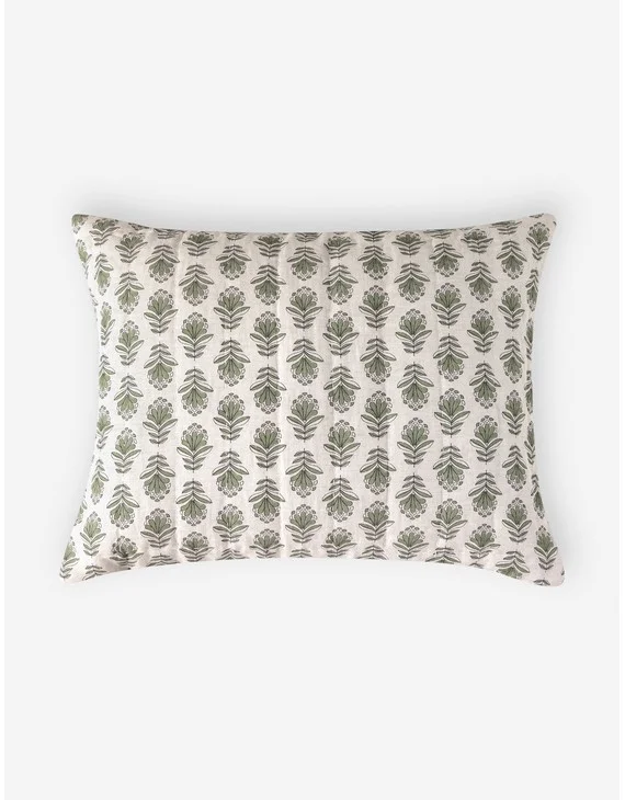 Pippa Linen Cotton Sham (Set of 2)-Steel Blue / Euro