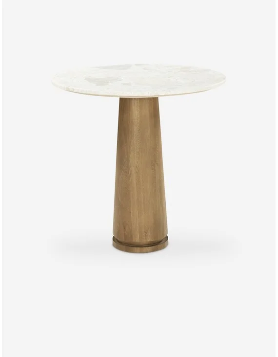 Abi Bistro Table - Beige Marble