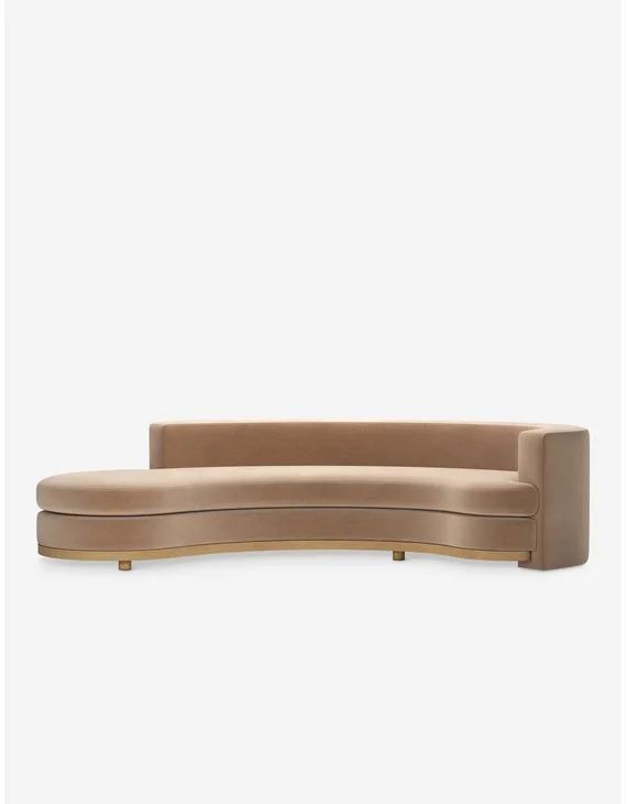 Jensen Chaise by Button Atelier x Co.House Designs - Brie Classic Velvet
