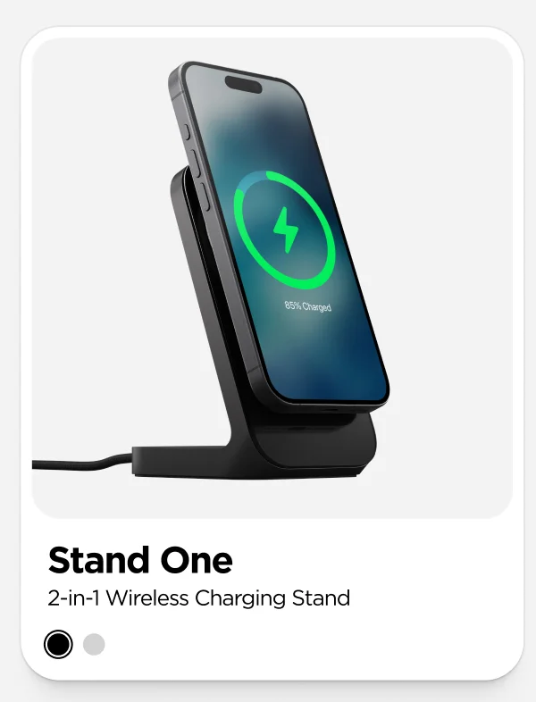 Stand One. 2-in-1 Wireless Charging Stand