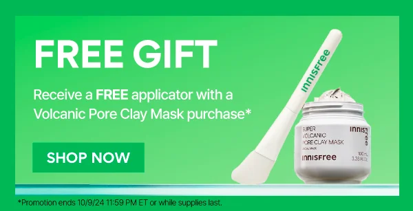 FREE APPLICATOR WITH VOLCANIC MASK PURCHASE