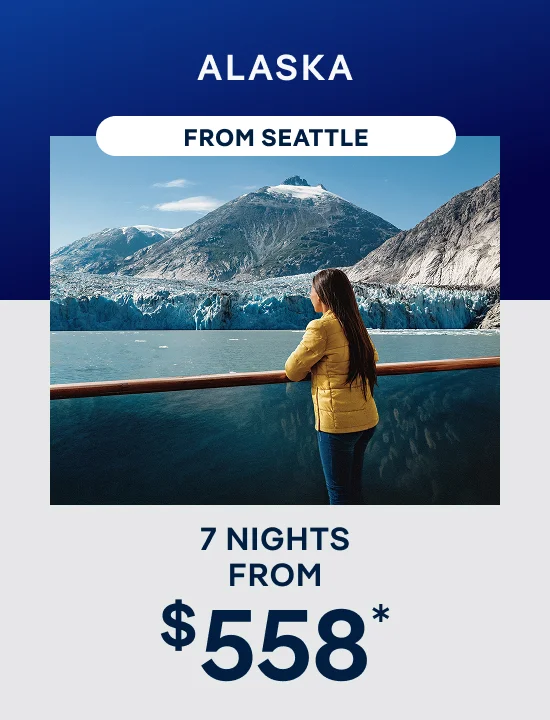 Alaska– 7 Nights From Seattle – Click to View Cruises & Book Now