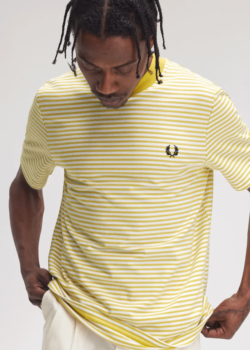 Fred Perry Honeycomb Stripe T-Shirt