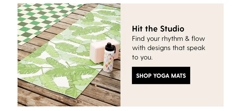 Hit the Studio | Find your rhythm & flow with designs that speak to you. | Shop Yoga Mats