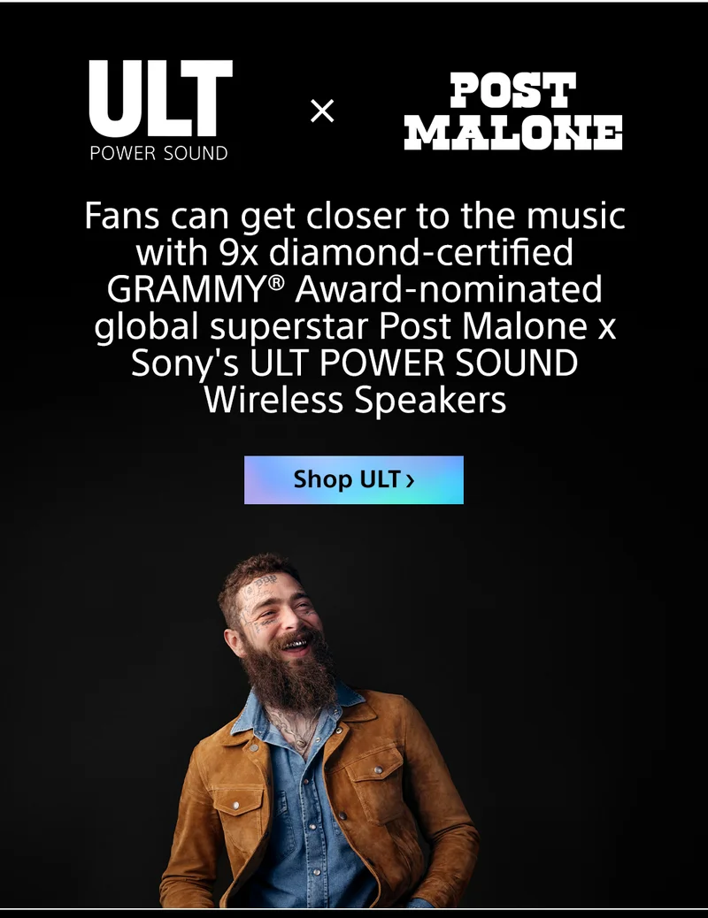 ULT Power Sound X Post Malone | Shop ULT