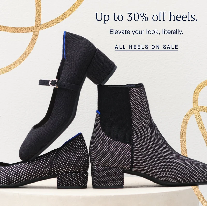 Up to 30% off heels. Elevate your look, literally. ALL HEELS ON SALE Up to 30% off heels. Elevate your look, literally. ALL HEELS ON SALE