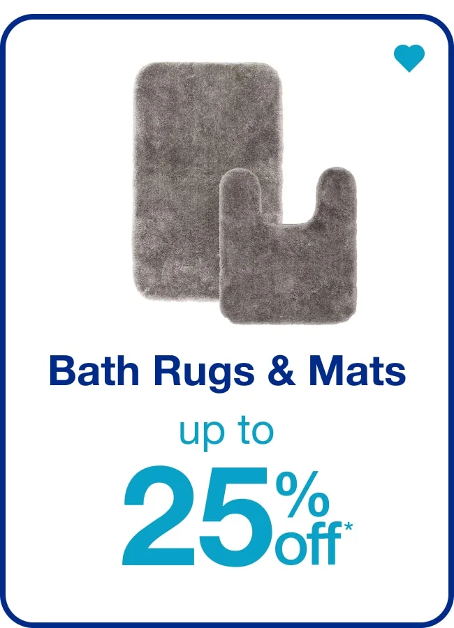 Bath Rugs and Mats up to 25% Off — Shop Now!