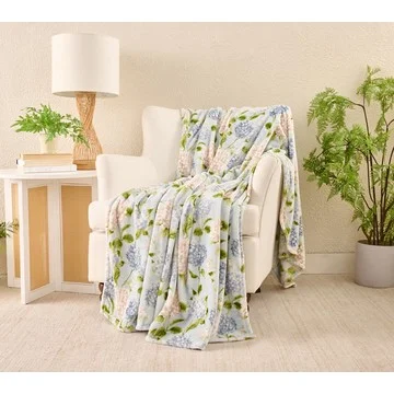 Berkshire 60x80 Velvetsoft Floral Throw in Gift Box