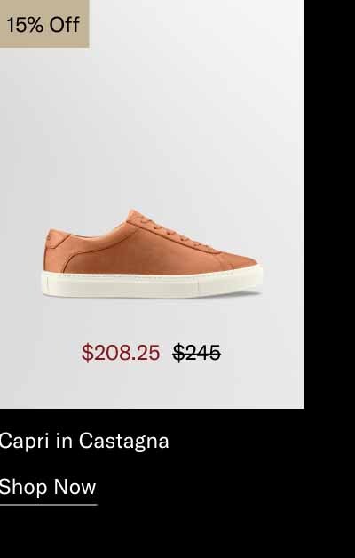 Capri in Castagna 15% off. Shop Now