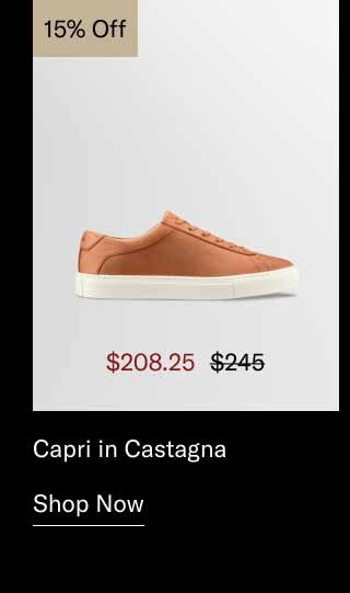Capri in Castagna 15% off. Shop Now