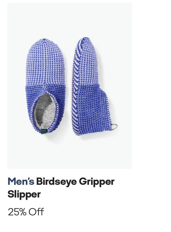 Men's Gripper Slipper - Double Cushion