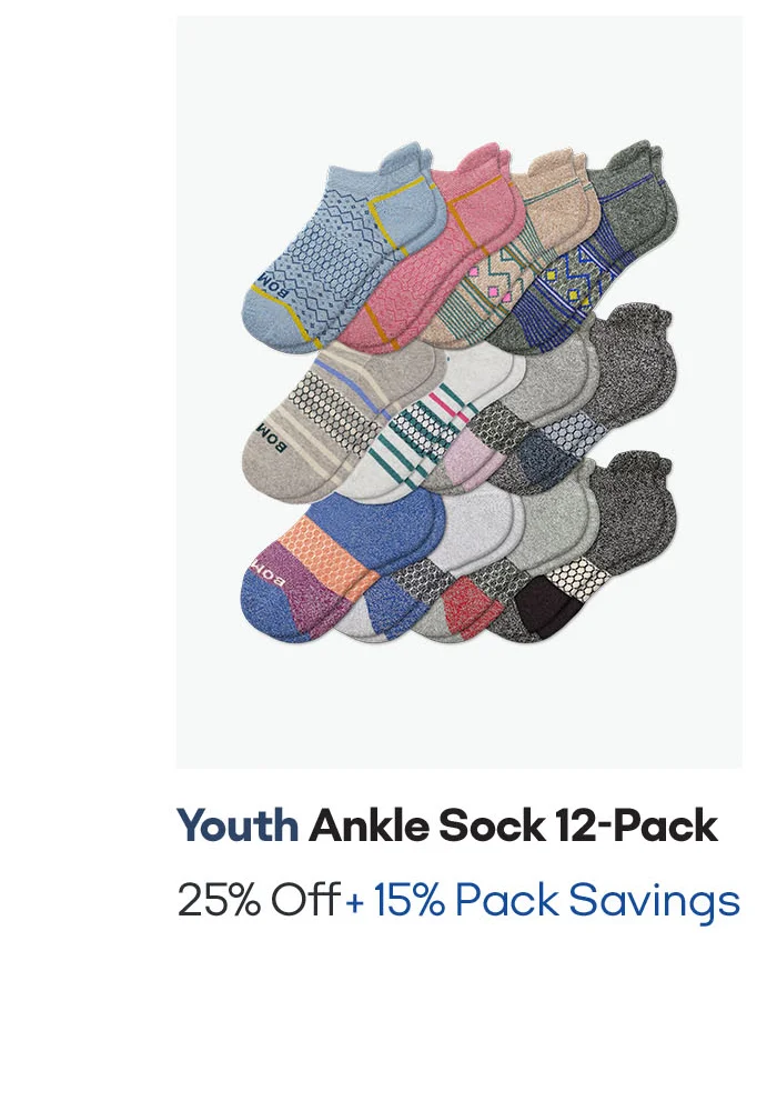 Youth Ankle Sock 12-Pack