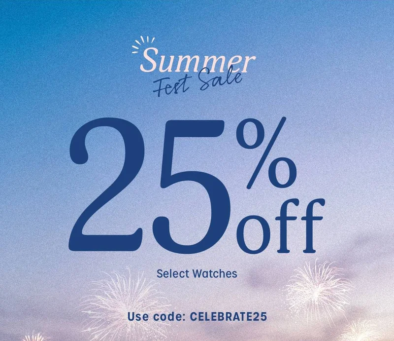 Summer Fest Sale | 25% off Select Watches | Use code: discount code - Timex