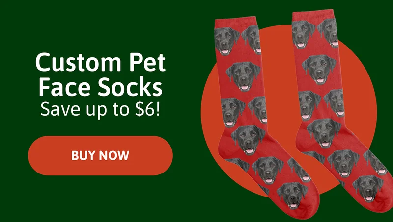 Pet Face Socks. Save up to $8.