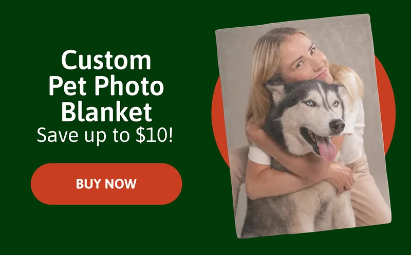 Custom Pet Photo Blanket. Save up to $14.