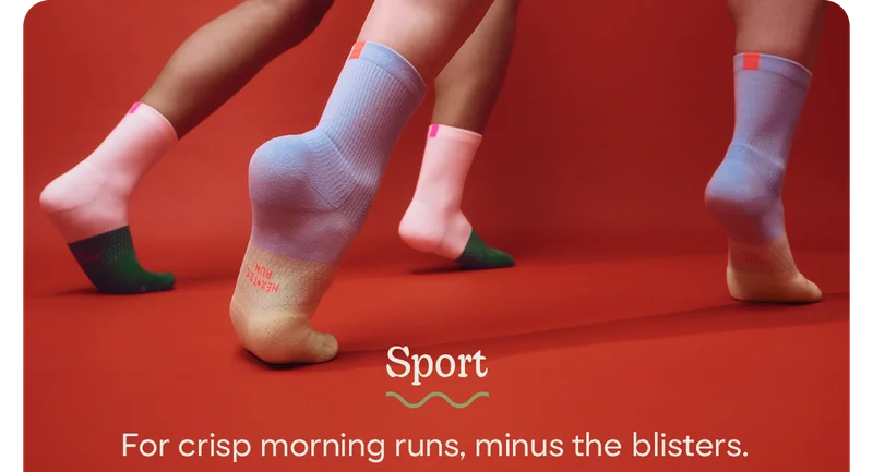 Sport | For crisp morning runs, minus the blisters.