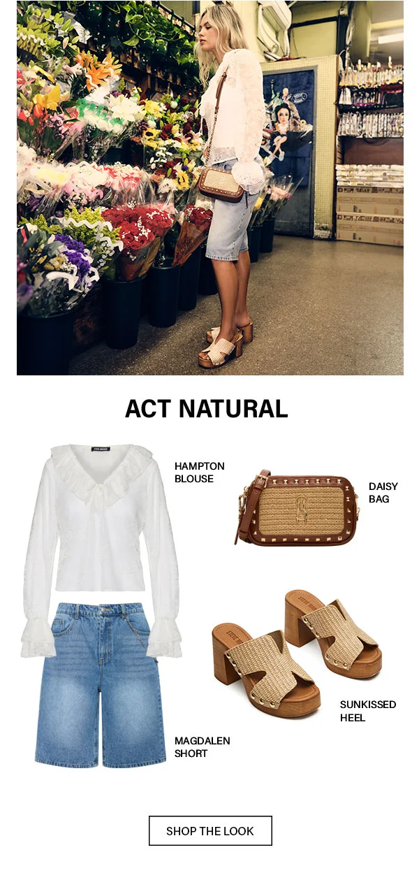 Hampton Blouse, Daisy Bag, Magdalen, Sunkissed