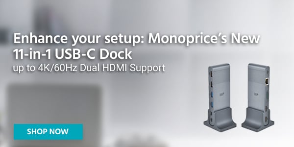 11‑in‑1 Docking Station Compact USB‑C Dock with up to 4K/60Hz Dual HDMI Support