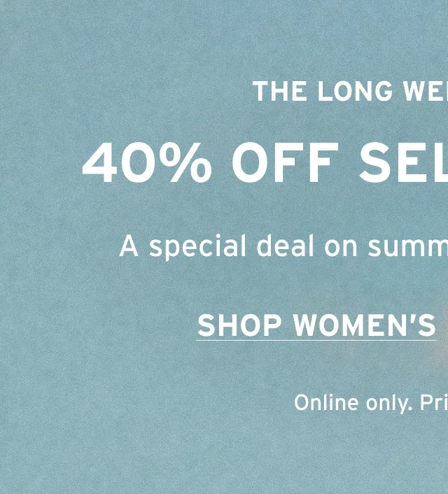 40% OFF SELECT WOMEN'S SHORTS