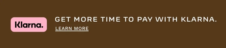Get more time to pay with Klarna. Learn more.