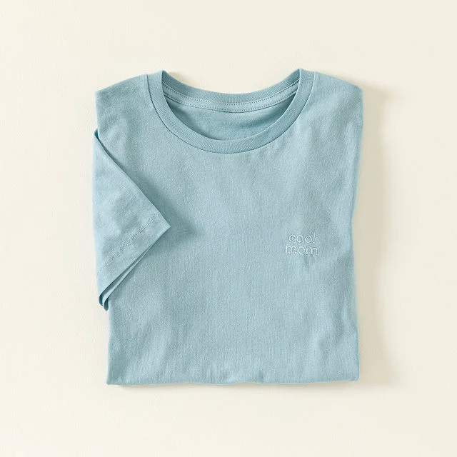 Secretly Cool Mom Embroidered Tee