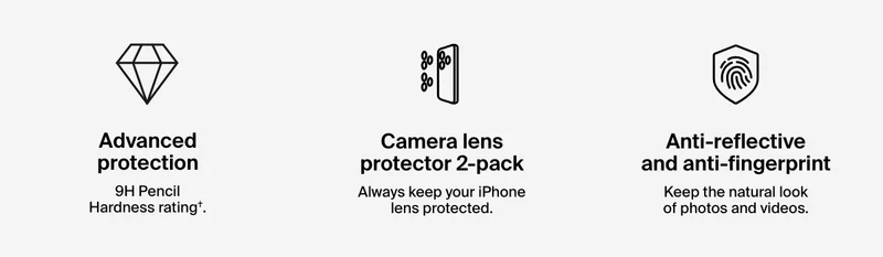 Features just for the iPhone camera lens.