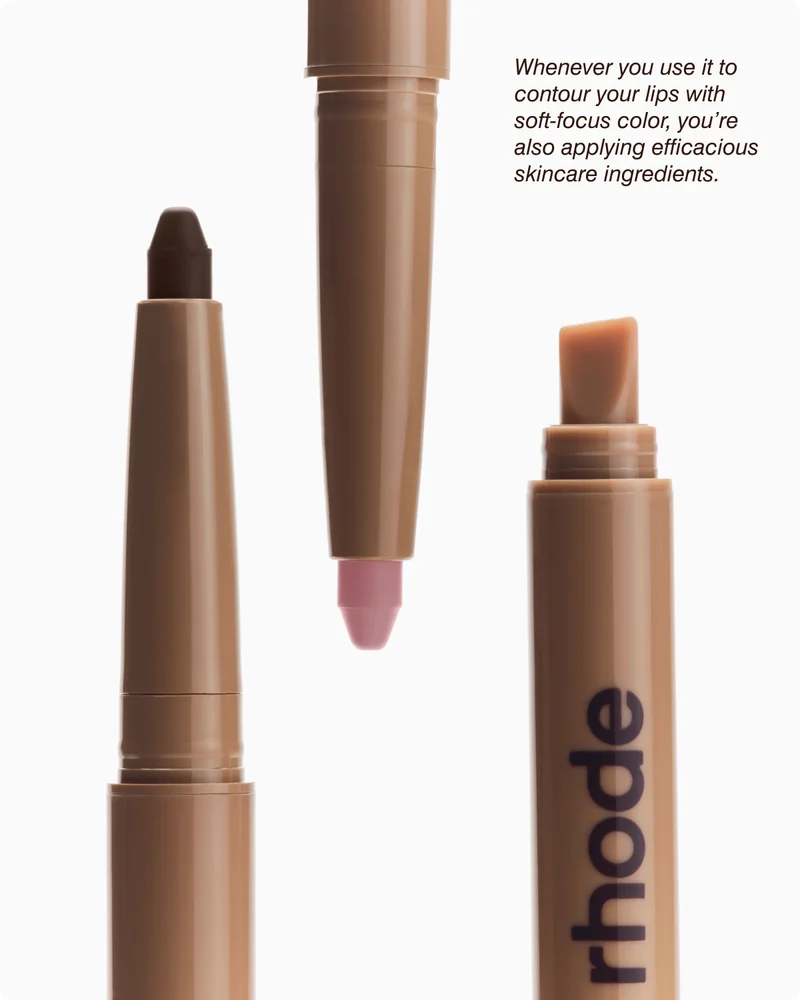 Whenever you use it to contour your lips with soft-focus color, you’re also applying efficacious skincare ingredients.