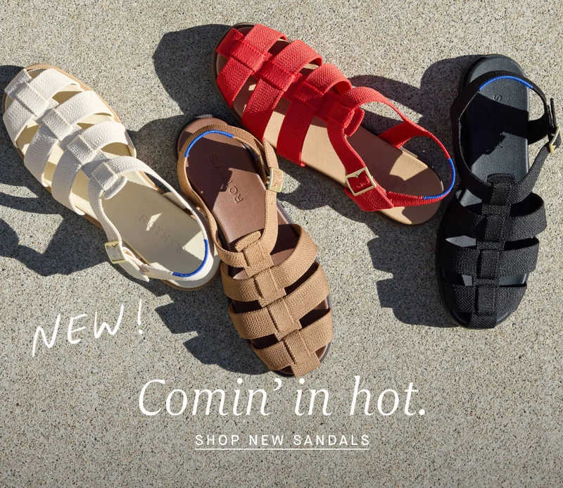 NEW! Comin’ in hot. SHOP NEW SANDALS