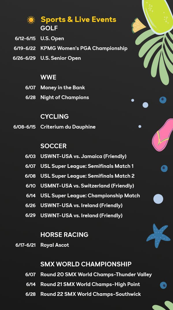 Streaming in June