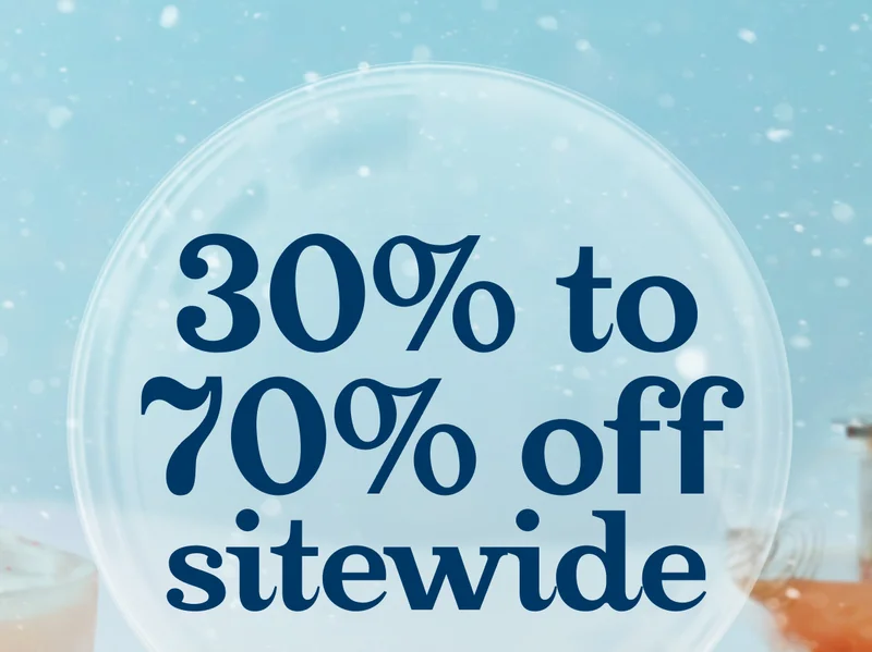 30% to 70% off sitewide