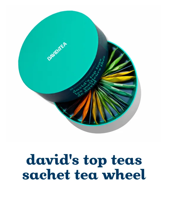 David's top teas sachet tea wheel
