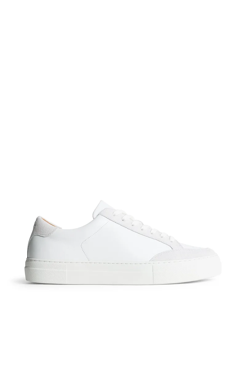Image of Art Signature Leather Sneaker / White