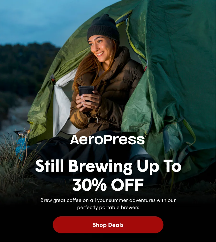 Get Your Grad the gift of better Coffee Get 20% off AeroPress Original and Go and 30% off XL during our Summer Sale Shop Now